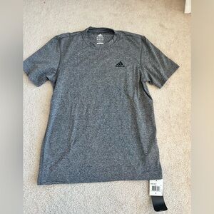 NWT Adidas Climalite Mens Medium Grey Athletic Shirt (S)